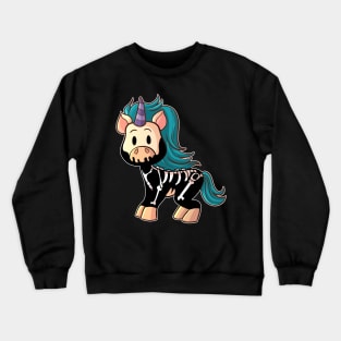 Knarf the Kawaii Cute Goth Unicorn Crewneck Sweatshirt